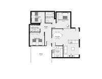 Půdorys ubytování Villa Yannick