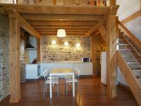 Kuchyň nebo kuchyňský kout v ubytování Apartamentos Lusarbe