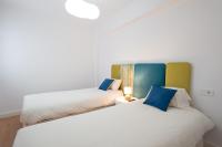 Posteľ alebo postele v izbe v ubytovaní Centrico apartamento 2 dorm