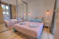 Una cama o camas en una habitaci&oacute;n de 2P avec grande terrasse, situation id&eacute;ale / Vieille ville