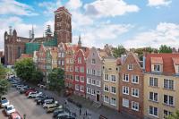 Výhľad na mesto Gdansk alebo výhľad na mesto priamo z apartmánu