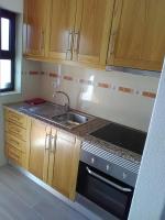 Kuchyň nebo kuchyňský kout v ubytování Apartamentos Leziria