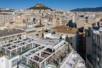 ホテルから撮影された、または一般的な山の景色