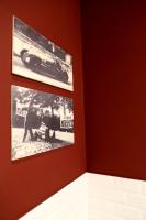 two framed photographs of a car on a wall at OFFICINA TESINI Guest Rooms Verona in Verona