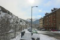 Nespecifikovaný výhled na hory nebo výhled na hory při pohledu z hotelu