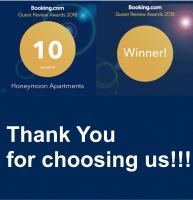 Certifikát, hodnocení, plakát nebo jiný dokument vystavený v ubytování Honeymoon Apartments