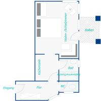 Plan piętra w obiekcie Ferienwohnung Salzburg