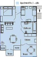Plán poschodí v ubytovaní Apartment Božiković - Jelsa - Vitarnja