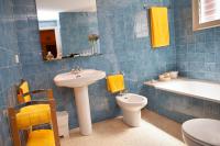 Koupelna v ubytování Hotel Bulevard