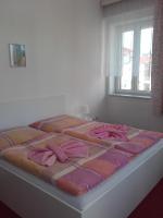 Postel nebo postele na pokoji v ubytování Hotel Šrejber