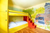 Posteľ alebo postele v izbe v ubytovaní Kinderhotel Appelhof