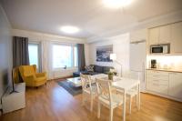 Kuchyň nebo kuchyňský kout v ubytování Majesteetti Apartments