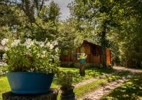 Zahrada ubytování Cabañas de Madera Sanabria