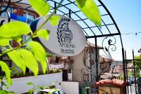 A balcony or terrace at Family Hotel Apolonia