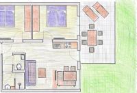 Plán poschodí v ubytovaní Appartements Klotz