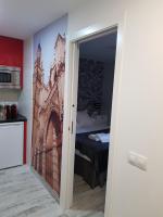 A kitchen or kitchenette at Apartamentos Sueños de Toledo