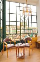 Posezení v ubytování Hostal Girona