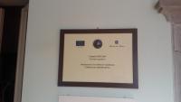 Certifikát, ocenenie alebo iný dokument vystavený v ubytovaní La Perla