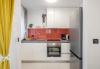 Kuchyň nebo kuchyňský kout v ubytování Ratkajec Luxury Apartments