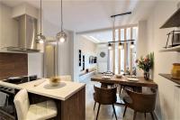 Kuchyň nebo kuchyňský kout v ubytování Metro Apartment