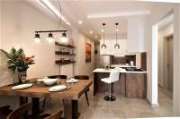 Kuchyň nebo kuchyňský kout v ubytování Metro Apartment