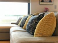 Posezení v ubytování Luxury & Stylish Family Apartment