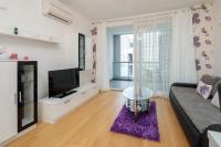 Televízia a/alebo spoločenská miestnosť v ubytovaní ARIJANA APARTMAN free private garage