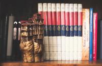 The library in the holiday home