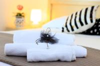 Łóżko lub łóżka w pokoju w obiekcie Hotel Verde Luna