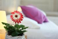 Łóżko lub łóżka w pokoju w obiekcie Hotel Verde Luna