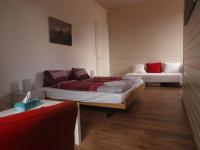 Postel nebo postele na pokoji v ubytování Hôtel Garni Villa Carmen