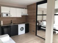 Kuchyň nebo kuchyňský kout v ubytování Apartamentos Las Vegas
