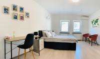 Postel nebo postele na pokoji v ubytování Lina Rooms Hostel