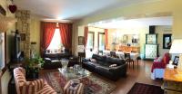 Televízia a/alebo spoločenská miestnosť v ubytovaní Villa Fior di Robinia
