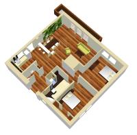Půdorys ubytování Vila Element