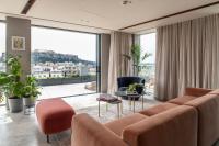 A seating area at Perianth Hotel