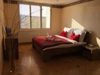 Łóżko lub łóżka w pokoju w obiekcie Apartmán Elizabeth