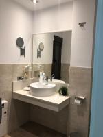 Koupelna v ubytování Hotel tres estrellas Casa Maribona Gela