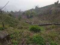 a hillside with a wooden fence on a hill at Ming Yang B&amp;B in Fenqihu