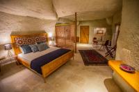 Postel nebo postele na pokoji v ubytování Azure Cave Suites - Cappadocia