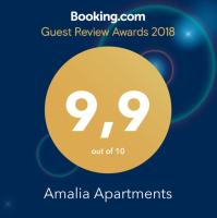 Certifikát, ocenenie alebo iný dokument vystavený v ubytovaní Amalia Apartments