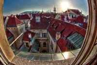 Nespecifikovaný výhled na destinaci Praha nebo výhled na město při pohledu z apartmánu