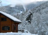 Chalet Les Sapins Argent&eacute;s durante el invierno