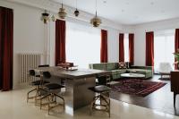TG Hotel Apartments Budapestにあるシーティングエリア