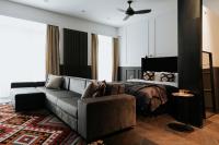 TG Hotel Apartments Budapestにあるシーティングエリア