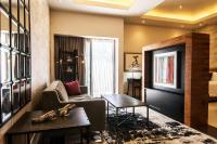 a living room with a couch and a table at Marsella 45 in Hermosillo
