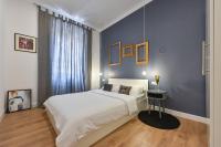 Posteľ alebo postele v izbe v ubytovaní Center Simeon apartment