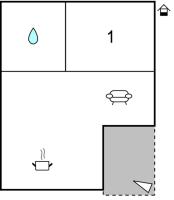 Plán poschodí v ubytovaní Apartmani Lisičak A2+2