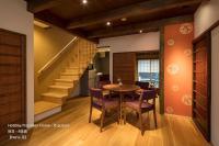 THE MACHIYA VILLA 三条しらかわ小路にあるシーティングエリア