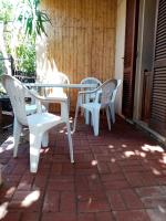 A patio or other outdoor area at da campione